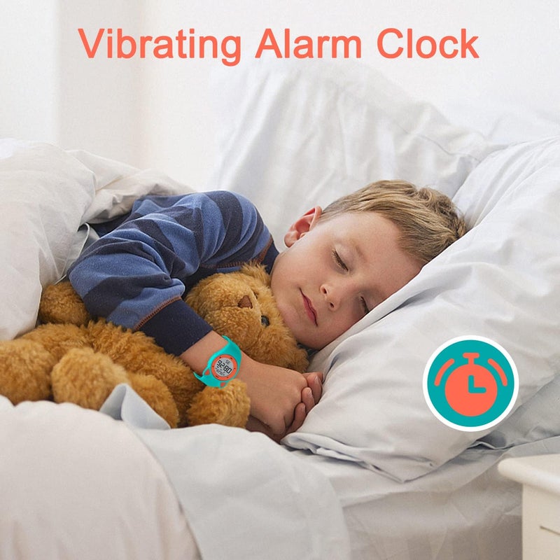 A ALPS Kids Watches for Girls Boys Digital Sport Watch with Step Counter Pedometer Vibration Alarm Clock, No App Waterproof Fitness Tracker Kids Watch Boys Girls Teens Students Ages 5-16 - Image 5